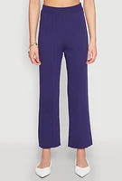 Womens Daisy Knitted Pintuck Pants,