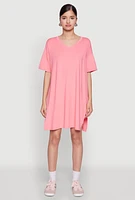 Womens Daisy Soft Knit Biker Shorts, Pink,