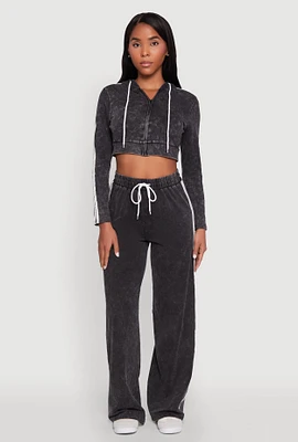 Womens Daisy Mineral Wash Varsity Stripe Pants,