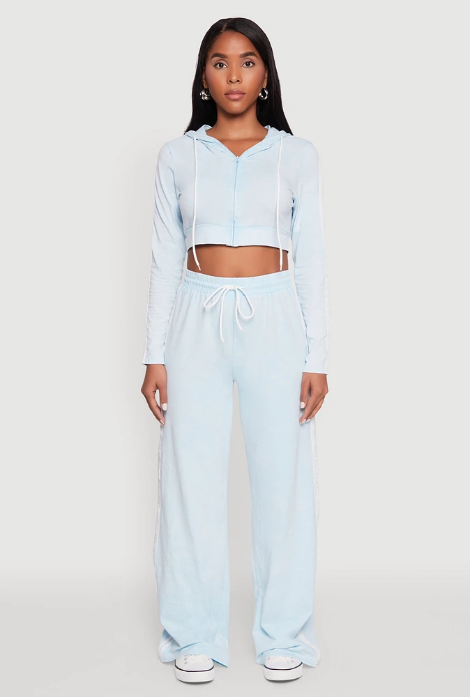 Womens Daisy Mineral Wash Varsity Stripe Pants,