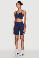 Womens Daisy Seamless Push Up Bralette with Removable Padding,