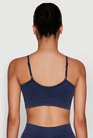 Womens Daisy Seamless Push Up Bralette with Removable Padding,