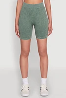 Womens Daisy Seamless High Waisted Bike Shorts for Activewear,
