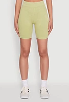 Womens Daisy Seamless High Waisted Bike Shorts for Activewear,