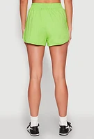 Womens Daisy High Waisted Dolphin Shorts, XL