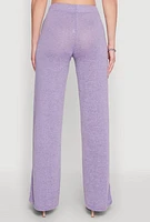 Womens Daisy Straight Leg Pants, Purple, Size M