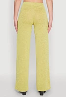 Womens Daisy Straight Leg Pants, Yellow, Size XL