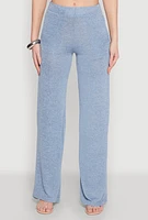 Womens Daisy Straight Leg Pants, Blue,