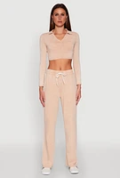 Womens Daisy Mineral Wash Varsity Stripe Crop Top,