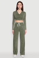 Womens Daisy Mineral Wash Varsity Stripe Sweatpants,