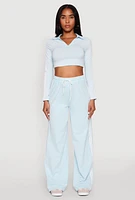 Womens Daisy Mineral Wash Varsity Stripe Sweatpants,