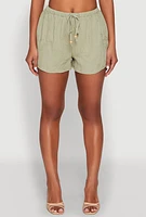 Womens Haute Monde Starfish Decorative Stitch Shorts, L