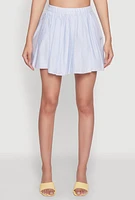 Womens Haute Monde Pleated Skirt, Blue, Size S