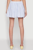 Womens Haute Monde Pleated Skirt, Blue, Size S