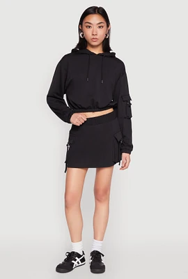 Womens Iris Fleece Cargo Skort, S