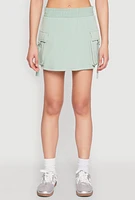Womens Iris Fleece Cargo Skort, Green, Size M