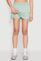Womens Iris Fleece Cargo Skort, Green, Size M