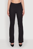Womens Iris Textured Knit Dress Pants, Black, Size S