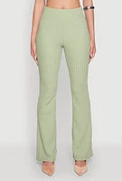 Womens Iris Textured Knit Dress Pants, Green, Size M