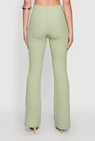 Womens Iris Textured Knit Dress Pants, Green, Size M