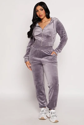 Womens Iris Pull On Velour Joggers,