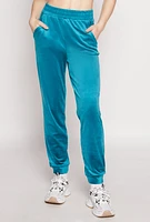 Womens Iris Pull On Velour Joggers,