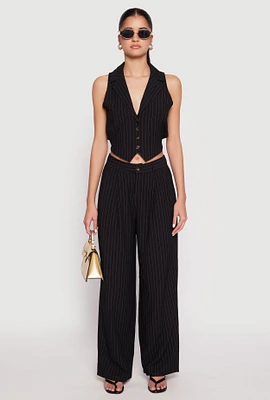 Womens Pinstripe Trousers,