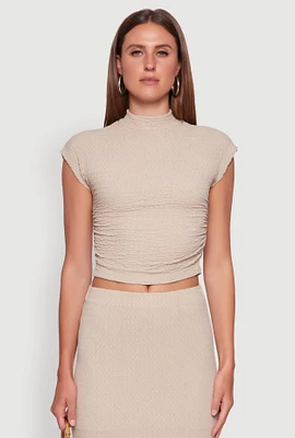 Womens Iris Textured Knit Blouse,