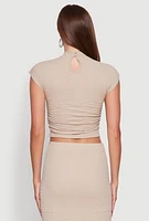 Womens Iris Textured Knit Blouse,
