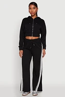 Womens Iris Side Striped Sweatpants, S