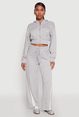 Womens Iris Side Striped Sweatpants, M