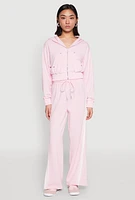 Womens Iris Side Striped Sweatpants, Pink, Size L