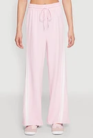 Womens Iris Side Striped Sweatpants, Pink, Size L