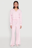 Womens Iris Zip Front Hoodie, M