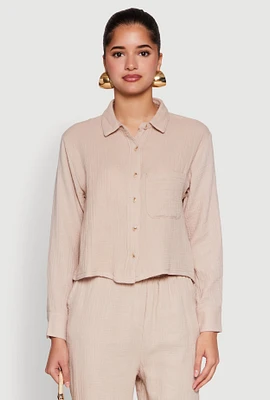 Womens Iris Gauze Knit Shirt,