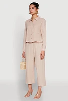 Womens Iris Gauze Knit Shirt,