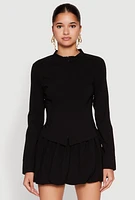Womens Iris Double Zip Front Blouse,