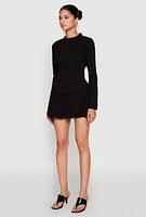 Womens Iris Double Zip Front Blouse,