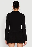 Womens Iris Double Zip Front Blouse,