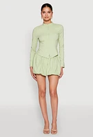 Womens Iris Double Zip Front Blouse, S