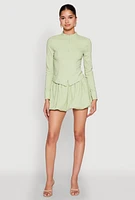 Womens Iris Bubble Mini Skirt,