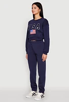 Womens Destination Graphic Sweatshirt,