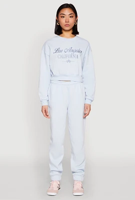 Womens Fold Over Waistband Joggers,
