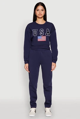 Womens Fold Over Waistband Joggers,
