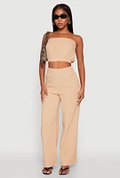 Womens Gauze Knit Tube Top,