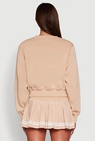 Womens Long Sleeve V Neck Sweatshirt,
