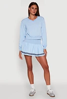 Womens Long Sleeve V Neck Sweatshirt, XL
