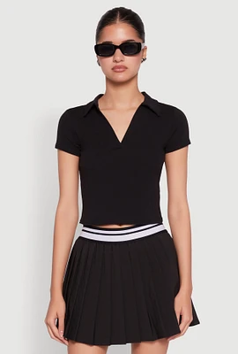 Womens Short Sleeve Polo Tee,