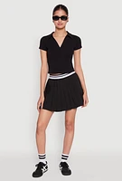 Womens Short Sleeve Polo Tee, XL