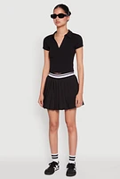 Womens Short Sleeve Polo Tee, XL